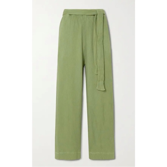 SOLD - Baserange Lhasa Ribbed Tie Waist Pants - Picture 1 of 11